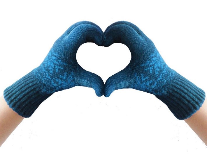 gloves heart